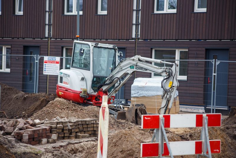 Výkop základových pasů pro bungalov – Litomyšl, Základy RD 128 m², rýhy 1,0 m, 34 m³